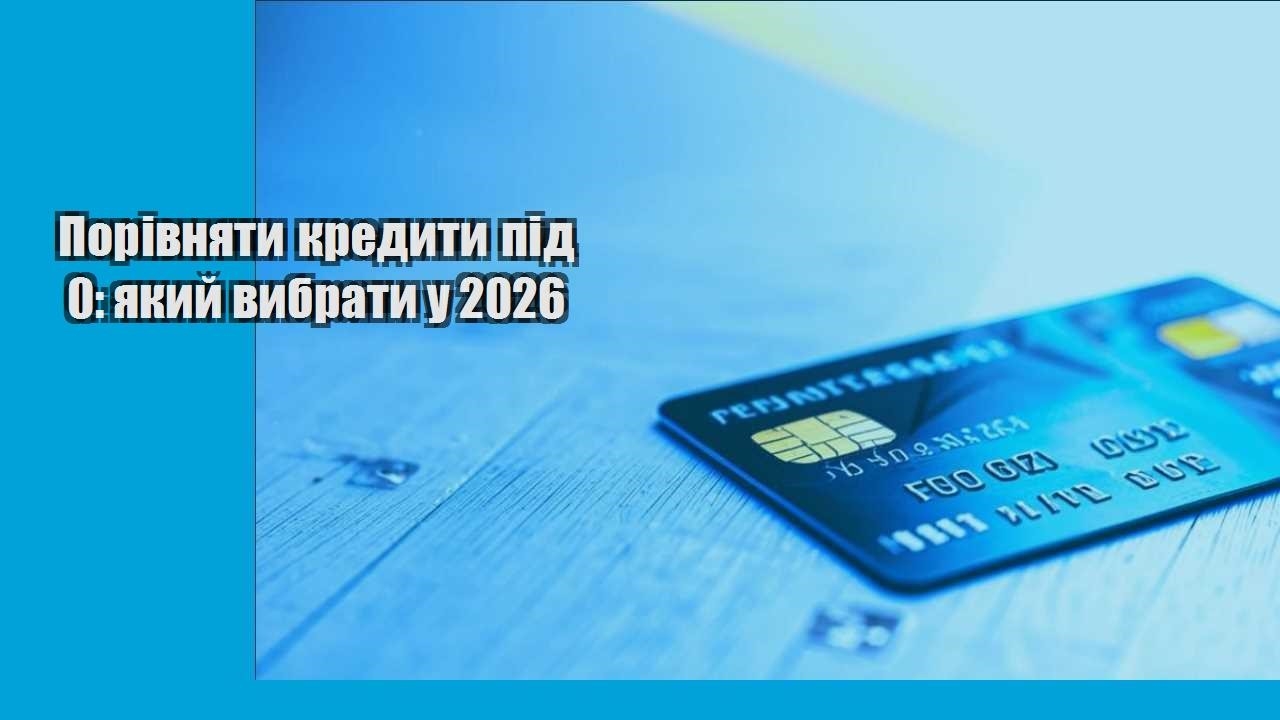 Порівняти кредити під 0: який вибрати у 2026
