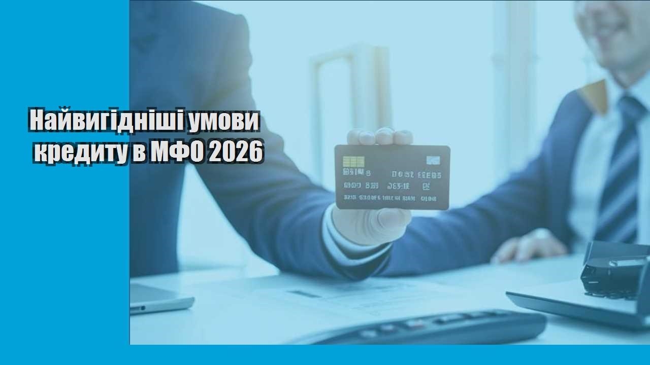 Найвигідніші умови кредиту в МФО 2026